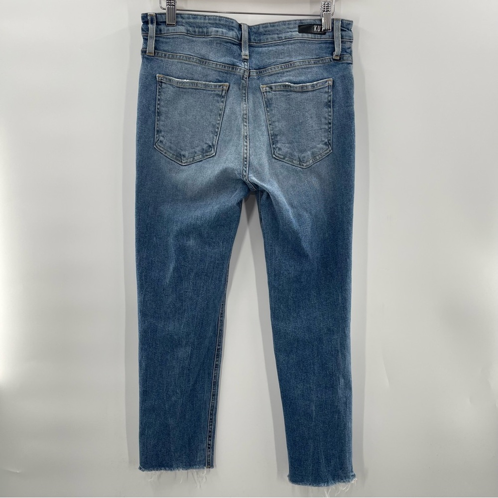 Kut From The Kloth Rachael Fab Ab Mom Jeans High Rise Distressed Size 6 - Picture 5 of 10